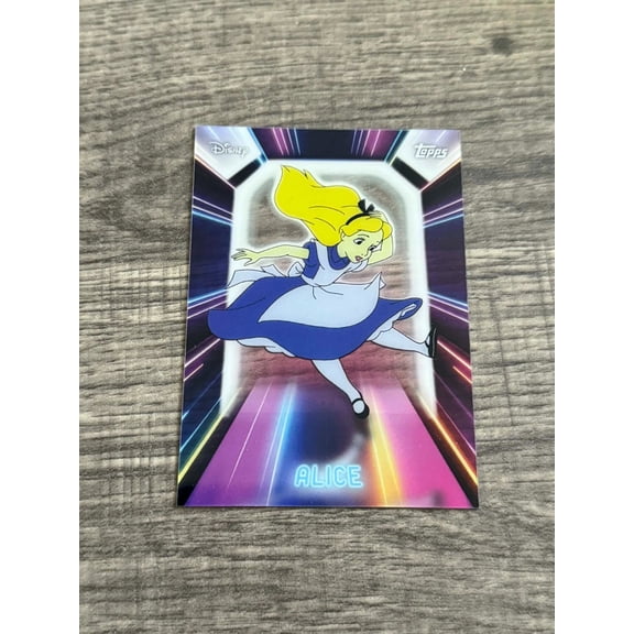 2026 Topps Disney Neon Alice Insert Exclusive Short Print Parallel/Variety