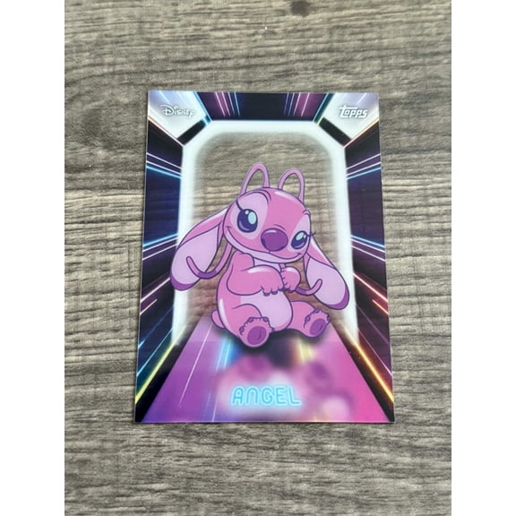 2026 Topps Disney Neon Angel Refractor Exclusive Short Print Insert Trading Card