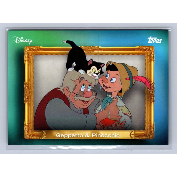 2026 Topps Disney Neon Family First Geppetto & Pinocchio #FF-4
