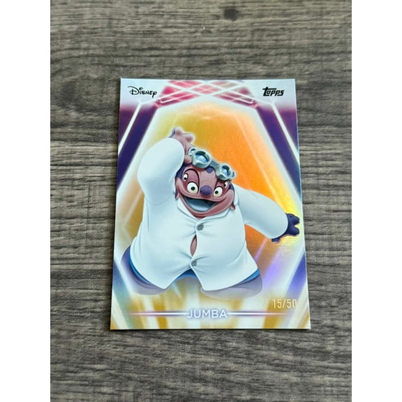 2026 Topps Disney Neon Jumba Gold Short Print Exclusive Insert Serial Numbered Trading Card