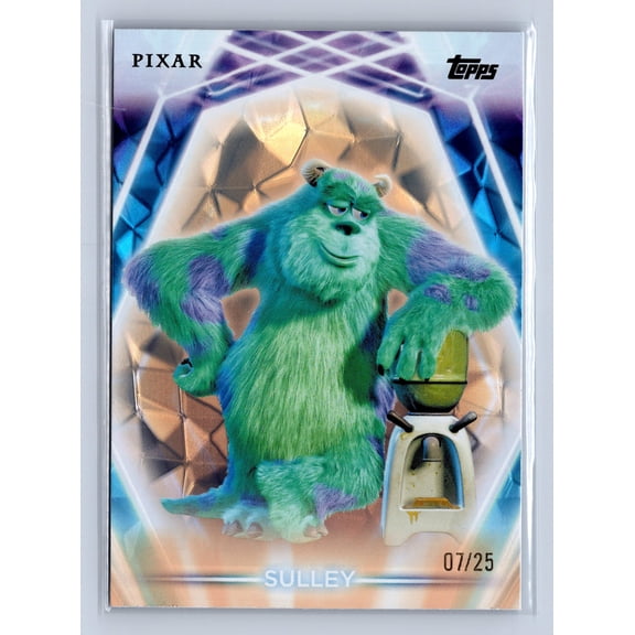 2026 Topps Disney Neon Orange Diamonte /25 Sulley Monsters Inc Trading Card #118