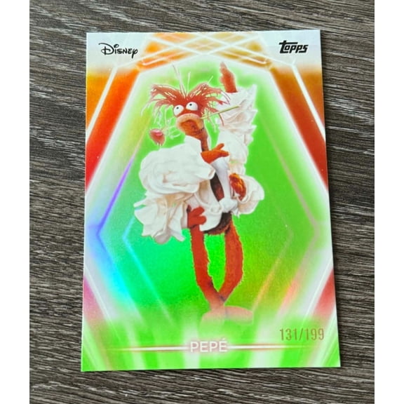 2026 Topps Disney Neon Pepe Green Parallel Trading Card Exclusive Short Print Insert