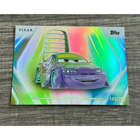 2026 Topps Disney Neon Wingo Refractor Short Print Insert Trading Card Exclusive