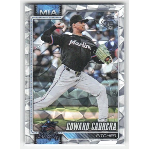 2026 Topps Diamante Foil Edward Cabrera #288 Near Mint or Better Miami Marlins Baseball Card