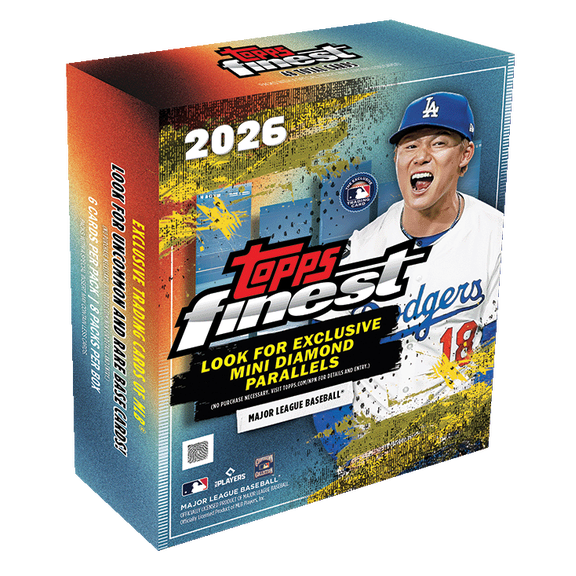 Graded 2026 Topps Finest Baseball Exclusive Mini Diamond Parallels Unopened Shrink Wrap Box Sealed