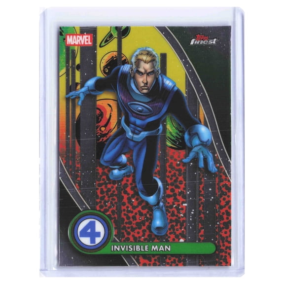 2026 Topps Finest Marvel Trading Card #93 Rare Invisible Man Johnny Storm