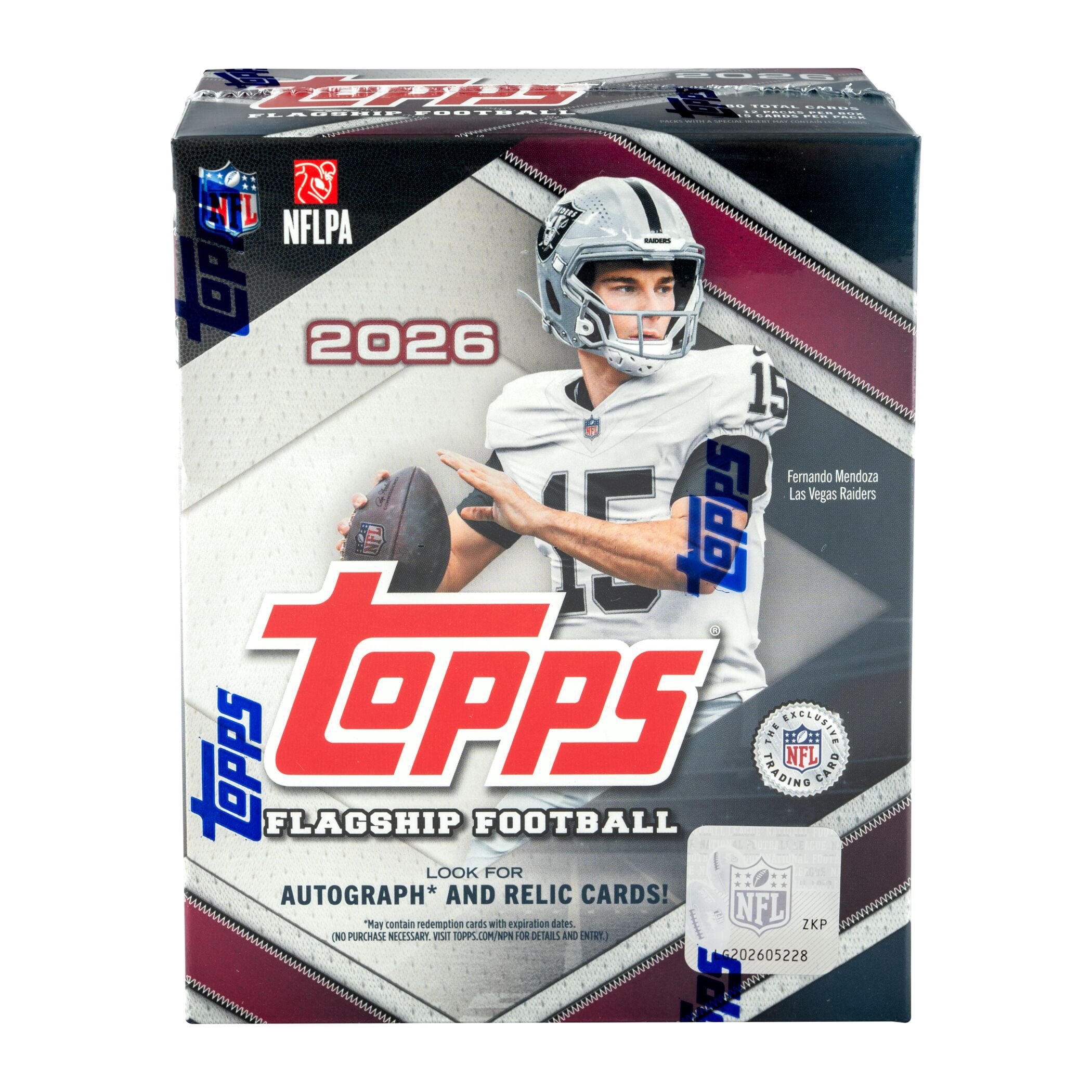 2026 Topps NFL Flagship Football Trading Card Mega Box