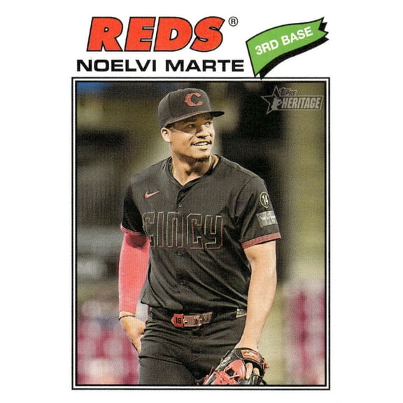 2026 Topps Heritage #100 Noelvi Marte Cincinnati Reds MLB Baseball Base Trading Card
