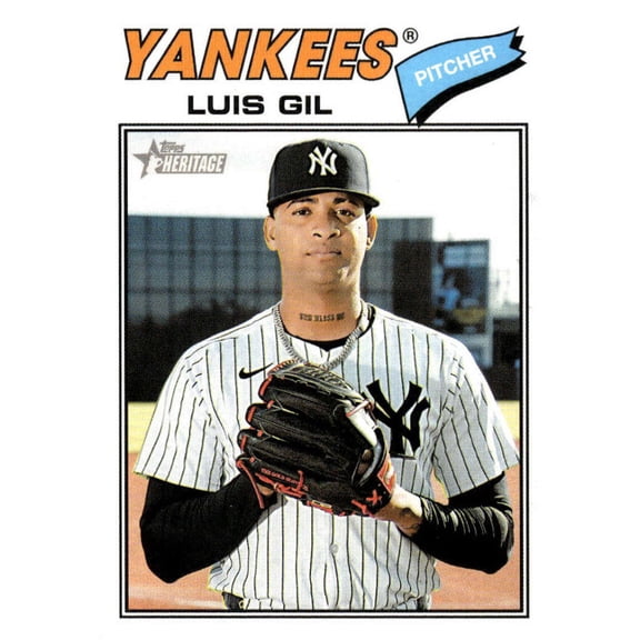 2026 Topps Heritage #123 Luis Gil New York Yankees MLB Baseball Base Trading Card