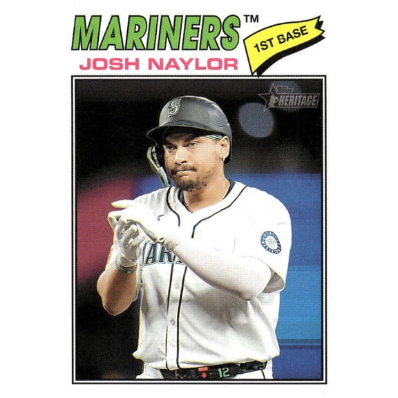 2026 Topps Heritage #129 Josh Naylor Seattle Mariners  MLB Baseball Base Trading Card