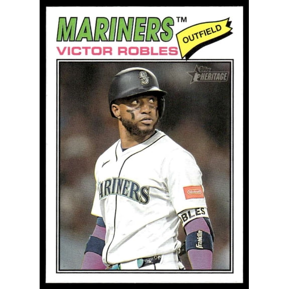 2026 Topps Heritage #140 Victor Robles Seattle Mariners  MLB Baseball Base Trading Card