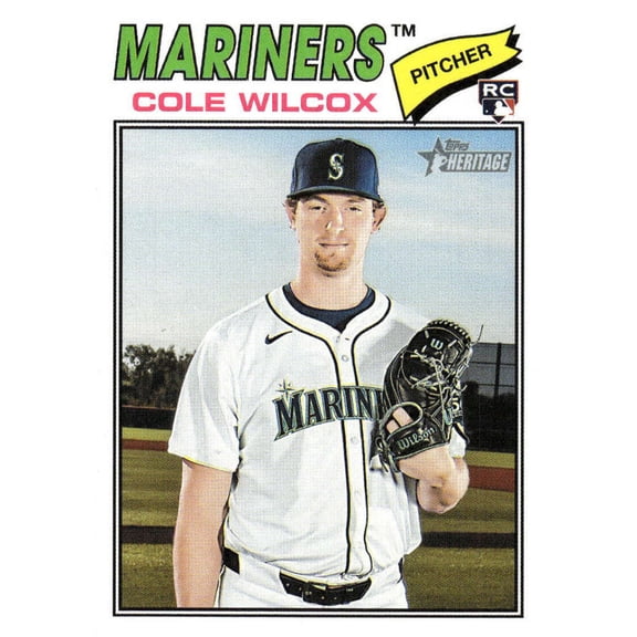 2026 Topps Heritage #155 Cole Wilcox RC Rookie Seattle Mariners  MLB Baseball Base Trading Card
