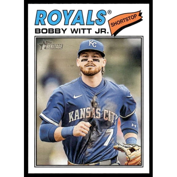 2026 Topps Heritage #160 Bobby Witt Jr. Kansas City Royals MLB Baseball Base Trading Card