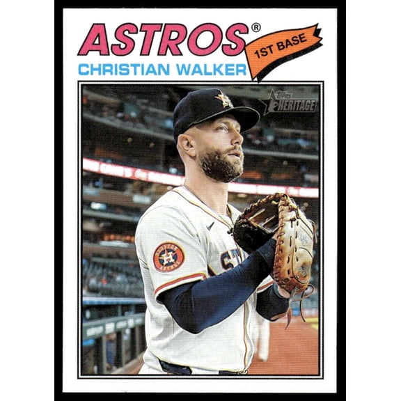 2026 Topps Heritage #217 Christian Walker Houston Astros MLB Baseball Base Trading Card