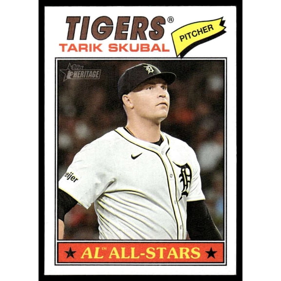 2026 Topps Heritage #281 Tarik Skubal Detroit Tigers MLB Baseball Base Trading Card