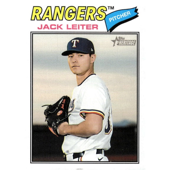 2026 Topps Heritage #304 Jack Leiter Texas Rangers MLB Baseball Base Trading Card