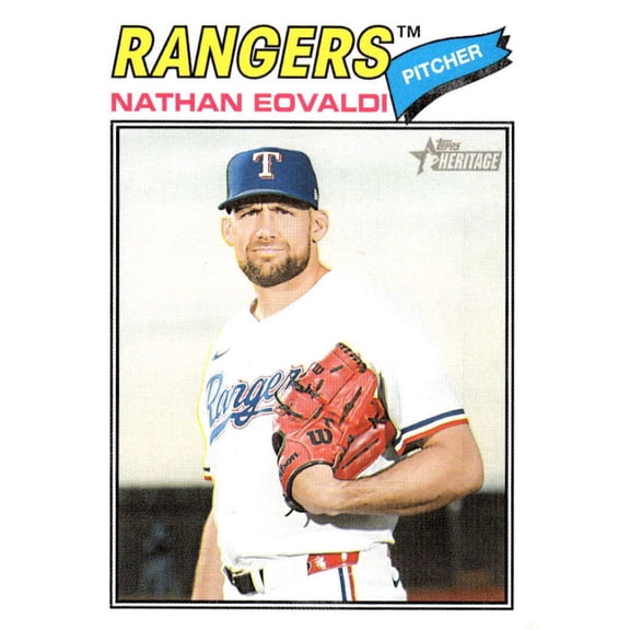 2026 Topps Heritage #40 Nathan Eovaldi Texas Rangers MLB Baseball Base Trading Card