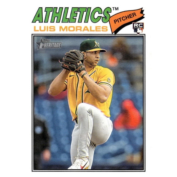 2026 Topps Heritage #67 Luis Morales RC Rookie Athletics  MLB Baseball Base Trading Card