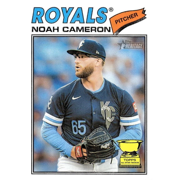 2026 Topps Heritage #78 Noah Cameron Kansas City Royals  MLB Baseball Base Trading Card