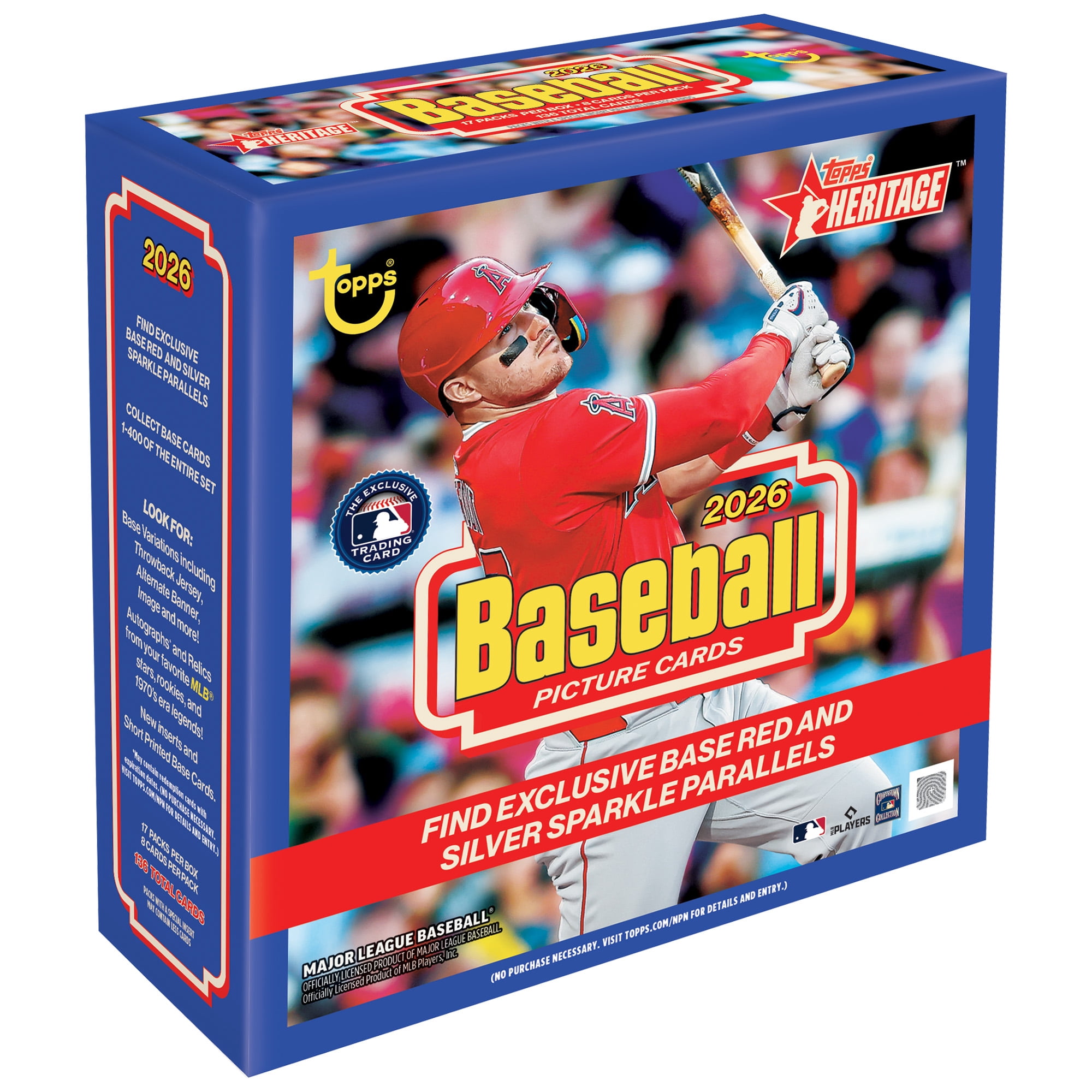 2026 Topps Heritage Baseball - Factory Sealed - Mega Box - Walmart.com