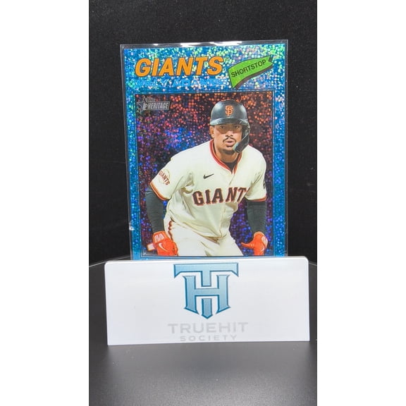 2026 Topps Heritage Willy Adames #327 Blue Sparkle