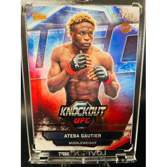 2026 Topps Knockout UFC Ateba Gautier #96 Blue /299 RC 009/299