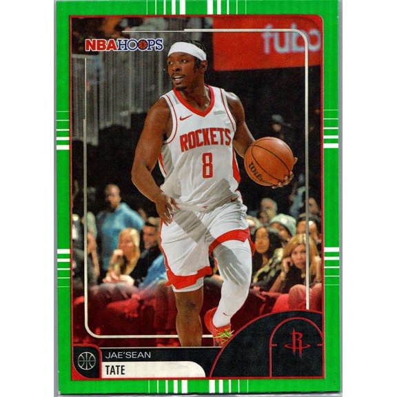 2026 Topps NBA Hoops Green Jae'Sean Tate #248 Houston Rockets Basketball Card Houston Rockets NBA Basketball Trading Card