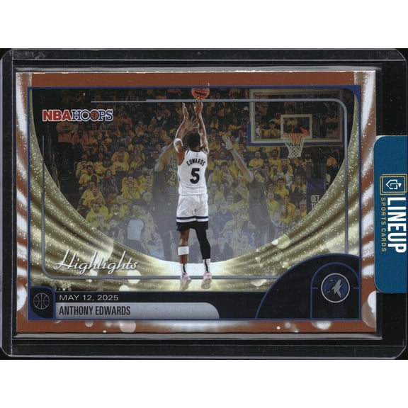 2026 Topps NBA Hoops Highlights Anthony Edwards #270 Minnesota Timberwolves NBA Basketball Trading Card