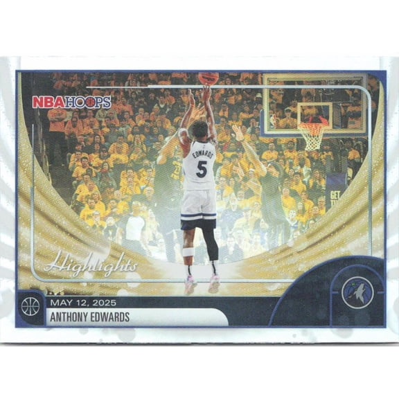 2026 Topps NBA Hoops Highlights Anthony Edwards #270 Basketball Card Minnesota Timberwolves NBA Basketball Trading Card