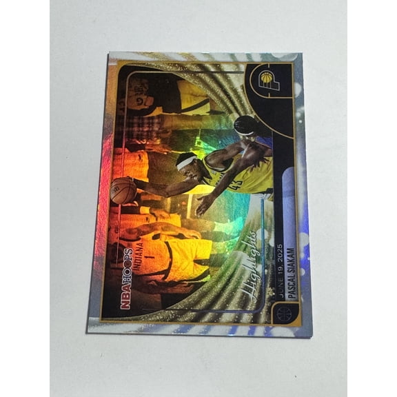 2026 Topps NBA Hoops Highlights Pascal Siakam Indiana Pacers Holo Trading Card #265