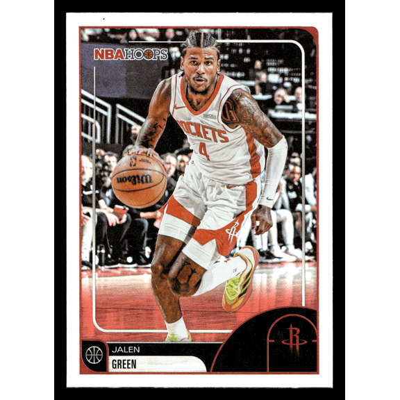 2026 Topps NBA Hoops Jalen Green #102 Houston Rockets NBA Basketball Trading Card