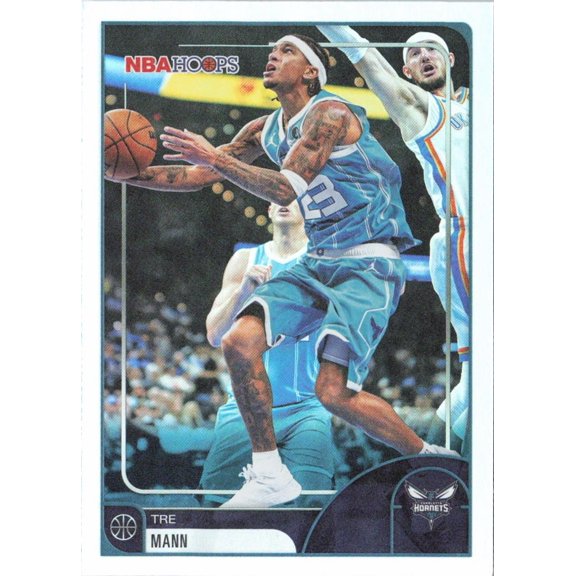 2026 Topps NBA Hoops Tre Mann #127 Charlotte Hornets Basketball Card
