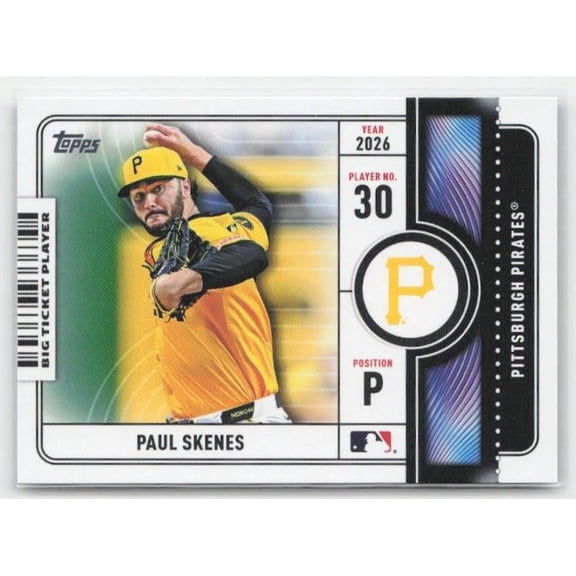 2026 Topps Big Ticket Players Paul Skenes #BTP-14 Pittsburgh Pirates Baseball Card