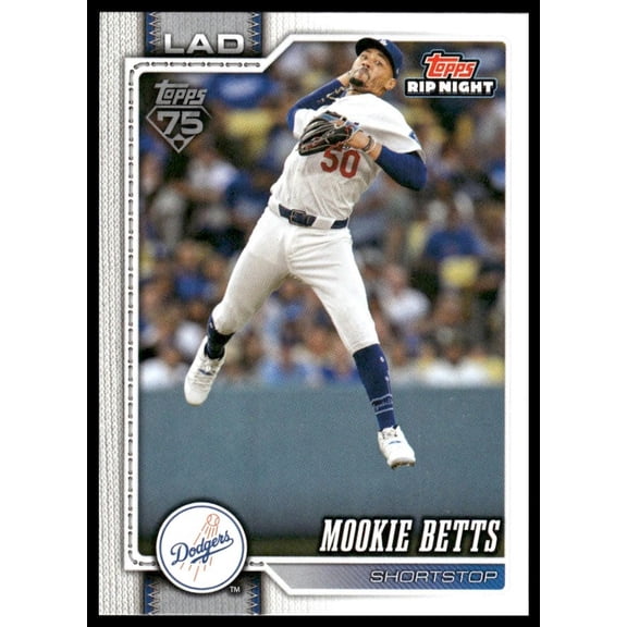 2026 Topps Rip Night Mookie Betts BB18 Baseball Card Los Angeles Dodgers