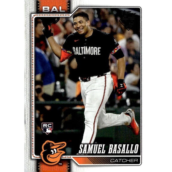2026 Topps Samuel Basallo #104 RC Near Mint Or Better Baltimore Orioles Baseball Card