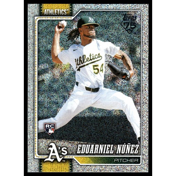2026 Topps Sandglitter #401 Eduarniel Nez Athletics RC Athletics MLB BASEBALL Trading Card