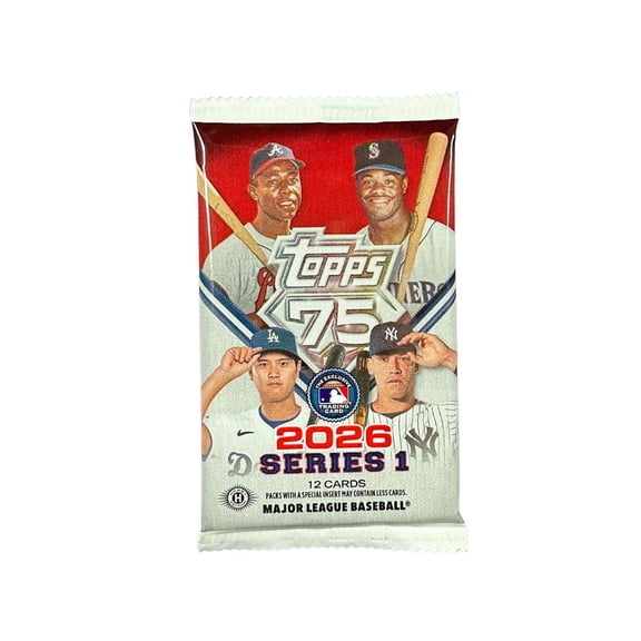 MLB Topps 2026 Series 1 Baseball Trading Card HOBBY Pack [12 Cards]