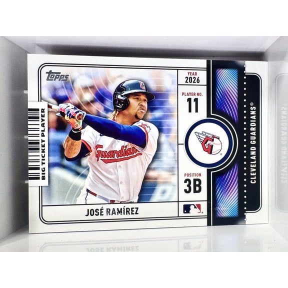 2026 Topps Series 1 Big Ticket Player Jos Ramrez Cleveland Guardians #11 Baseball Card