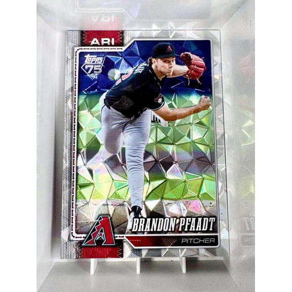 2026 Topps Series 1 Diamante Baseball Card Brandon Pfaadt Arizona Diamondbacks Arizona Diamondbacks MLB Baseball Trading Card