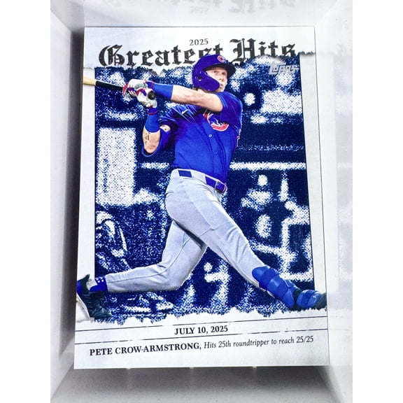 2026 Topps Series 1 Greatest Hits Pete Crow-Armstrong Chicago Cubs Baseball Card