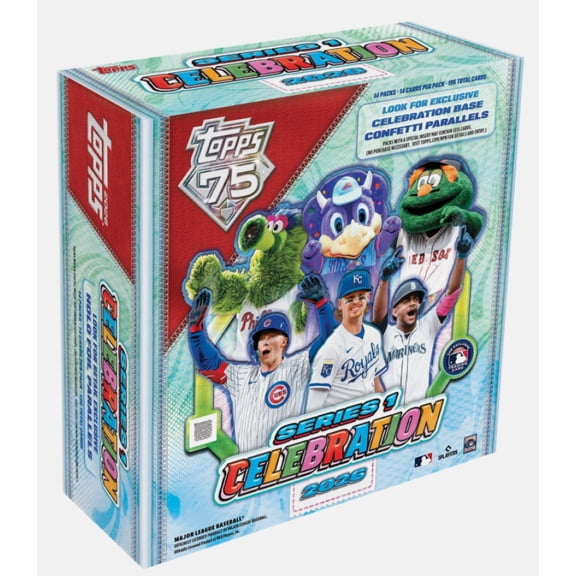 2026 Topps Series 1 MLB Baseball Factory Sealed Celebration Mega Box 14 Packs