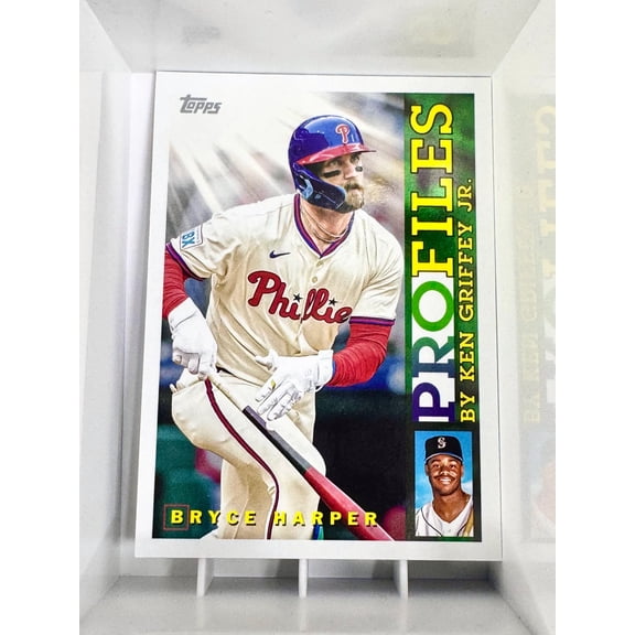 2026 Topps Series 1 Profiles Bryce Harper TP-19 Philadelphia Phillies Baseball Card