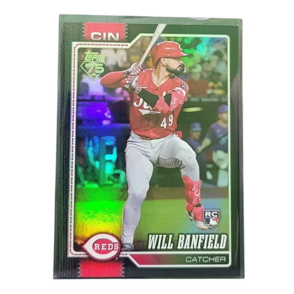 2026 Topps Series 1 Will Banfield #247 Black Foil RC Cincinnati Reds MLB Baseball Trading Card