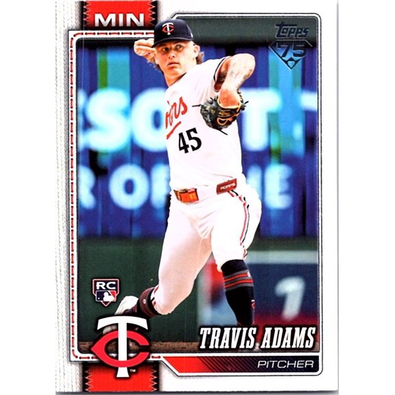 2026 Topps Series One #149 Travis Adams Minnesota Twins Baseball Card Minnesota Twins MLB Baseball Trading Card