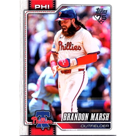2026 Topps Series One Brandon Marsh Phillies #335 Baseball Card Philadelphia Phillies MLB Baseball Trading Card