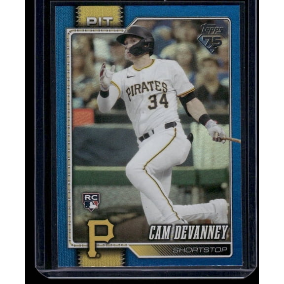 2026 Topps Series One Cam Devanney #268 Blue /150 RC Pittsburgh Pirates MLB Baseball Trading Card