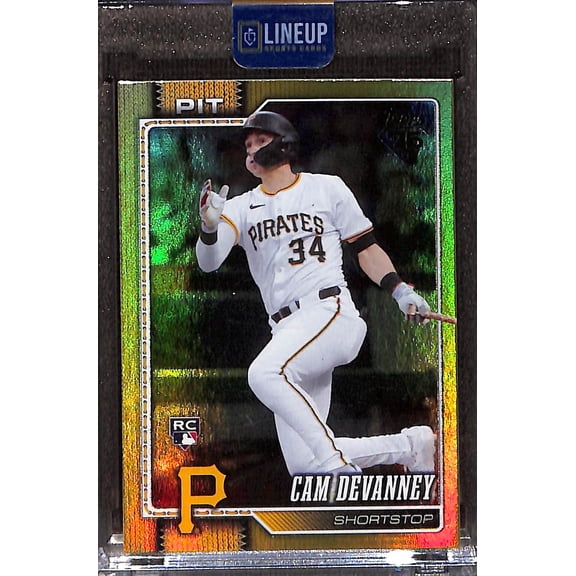 2026 Topps Series One Cam Devanney #268 Yellow Foil RC Pittsburgh Pirates MLB Baseball Trading Card
