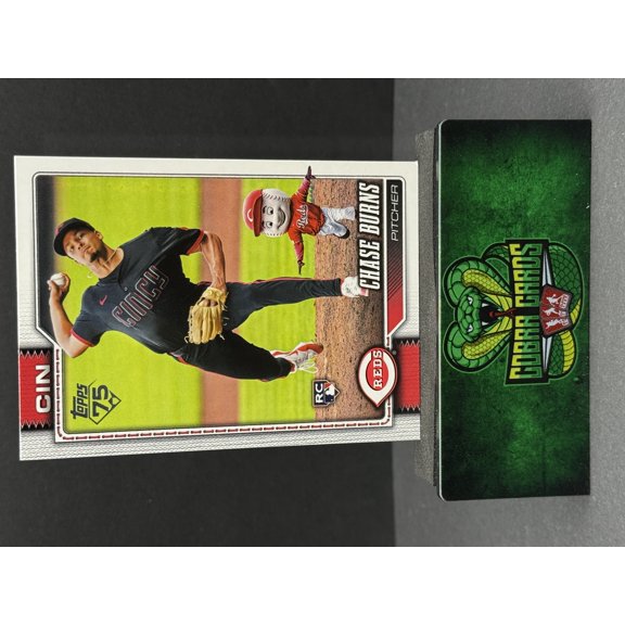 2026 Topps Series One Chase Burns Cincinnati Reds Hidden Mascot RC #312 Baseball Card