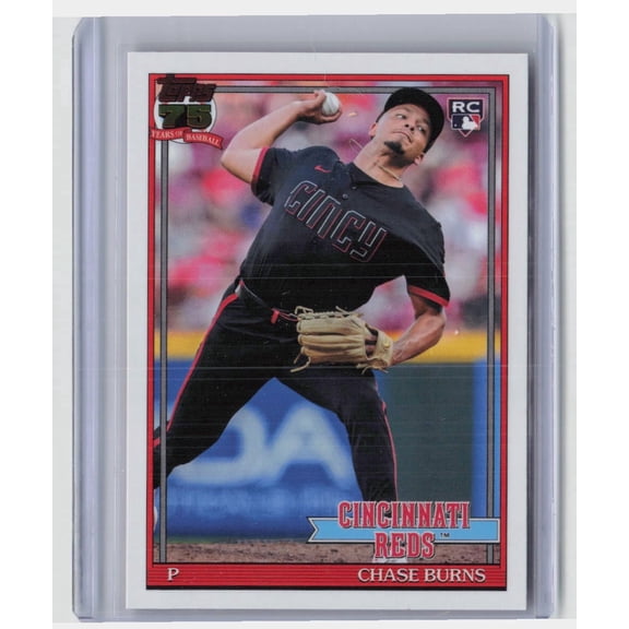 2026 Topps Series One Chase Burns RC #T91-73 Cincinnati Reds Baseball Card