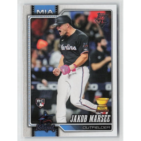 2026 Topps Series One Jakob Marsee Miami Marlins RC #37 Baseball Card